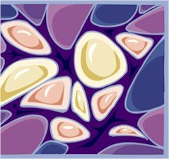 Abstract Rocks Needlepoint Canvas (ab1-16)