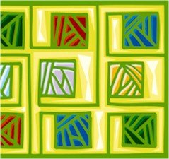 Abstract Tiles Needlepoint Canvas (ab1-17)