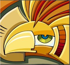 Abstract Eagle Needlepoint Canvas (ab1-1)