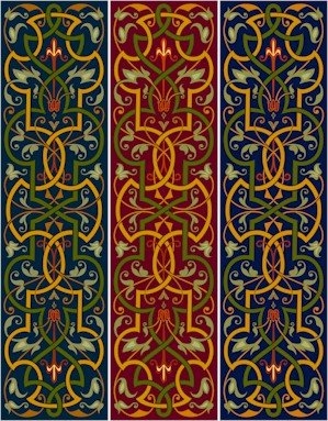 Arabesque Bellpull Or Table Runner Needlepoint Canvas (ar22-085b)