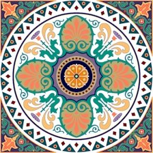 Arabesque Cushion Needlepoint Canvas Lena Lawson (ar9-ar-01c1)