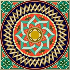 Arabesque Cushion Needlepoint Canvas Lena Lawson (ar9-ar-04c)