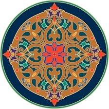 Arabesque Cushion Needlepoint Canvas Lena Lawson (ar9-ar-07c)