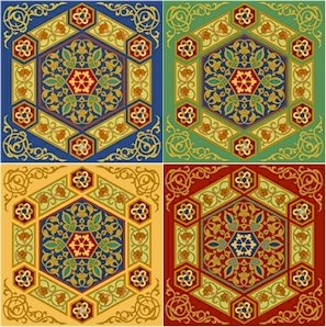 Arabesque Cushion Needlepoint Canvas (ar19-048c4)