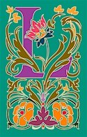 Initial Letter L Style Victorian Needlepoint Canvas (ar7-vic-l)
