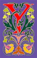 Initial Letter Y Style Victorian Needlepoint Canvas (ar7-vic-y)