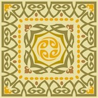 Art Nouveau Tile Needlepoint Canvas Lena Lawson (ar18-019csm)