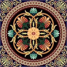 Victorian Cushion Needlepoint Canvas (ar18-062c)