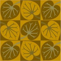 Collage Leaves Pattern Cushion Needlepoint Canvas (ar18-044c)
