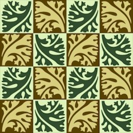 Collage Leaves 2 Pattern Rug Needlepoint Canvas (ar18-068r)