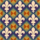 Fleur de Lis Pattern Cushion Needlepoint Canvas (ar18-090c)