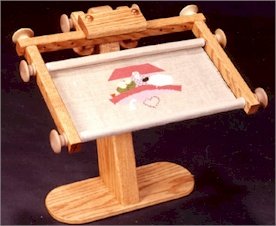Needlework Stand with Frame EZ Stitch (sit-on model) 22" maximum width