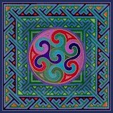 Celtic Maze Cushion Needlepoint Canvas (ll-celtic-16-c)