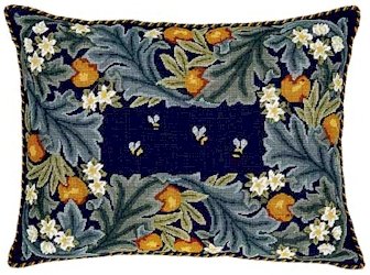 ORANGE BORDER Needlepoint KIT Beth Russell William Morris