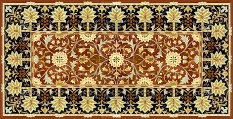 William Morris Hammersmith Cushion Little Flowers Needlepoint Canvas (wm02c)