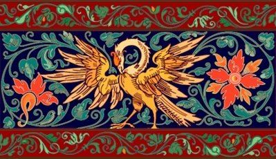 Victorian Eagle Needlepoint Cushion Canvas (ar09-vc-02c)