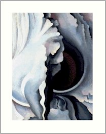 Georgia O'Keeffe Black Iris Needlepoint Design by Lena Lawson (ok-11)