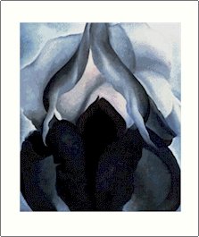 Georgia O'Keeffe Black Iris 2 Needlepoint Design by Lena Lawson (ok-12)