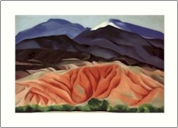 Georgia O'Keeffe Black Mesa Landscape Outside of Maries Needlepoint Design by Lena Lawson (ok-13)