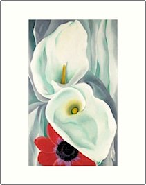 Georgia O'Keeffe Calla Lilies Needlepoint Design by Lena Lawson (ok-16)