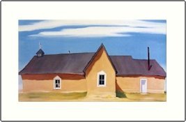 Georgia O'Keeffe Cebolla Church Needlepoint Design by Lena Lawson (ok-19)