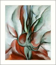 Georgia O'Keeffe Cedar Tree Needlepoint Design by Lena Lawson (ok-20)