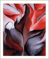 Georgia O'Keeffe Maple Leave Needlepoint Design by Lena Lawson (ok-38)
