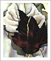 Georgia O'Keeffe Pattern of Leaves Needlepoint Design by Lena Lawson (ok-43)