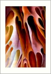 Georgia O'Keeffe Red and Rose Needlepoint Design by Lena Lawson (ok-53)