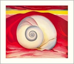 Georgia O'Keeffe Shell Needlepoint Design by Lena Lawson (ok-61)