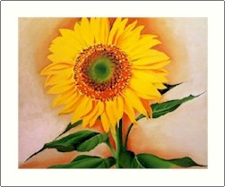Georgia O'Keeffe Sunflower From Meggie Needlepoint Design by Lena Lawson (ok-64)