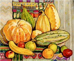 Still Life With Pumpkins Needlepoint Canvas (ig-07)
