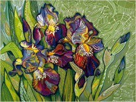 Iris Web Needlepoint Canvas (ig-01)