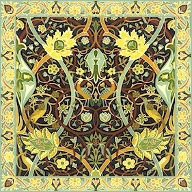 William Morris Bullerswood Cushion Needlepoint Canvas (wm03c)