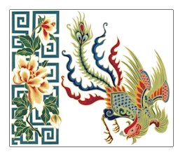 Chinese Oriental Phoenix Cushion Canvas (ll-or-01-c)