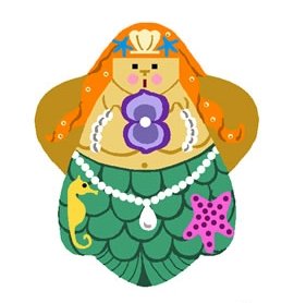 Needlepoint Canvas Mermaid by In Good Company (LAS012)