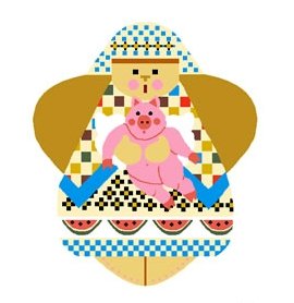 Needlepoint Canvas Daphne Angel by In Good Company (LAS020)