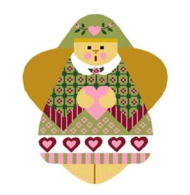 Needlepoint Canvas Eunice Angel by In Good Company (LAS021)