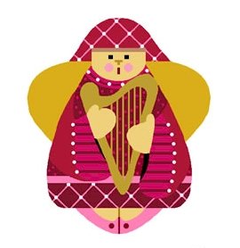 Needlepoint Canvas Ruby Threads Angel by In Good Company (LAS024)