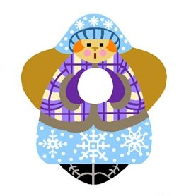 Needlepoint Canvas Snow Angel by In Good Company (LAS032)