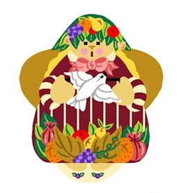 Needlepoint Canvas Della Robia Angel by In Good Company (LAS033)