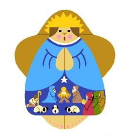 Needlepoint Canvas Nativity Angel by In Good Company (LAS038)