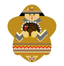 Needlepoint Canvas Thanksgiving Angel by In Good Company (LAS057)
