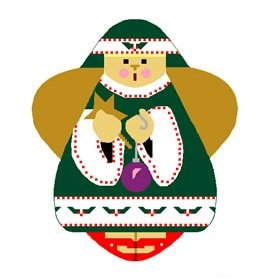 Needlepoint Canvas Christmas Angel by In Good Company (LAS058)