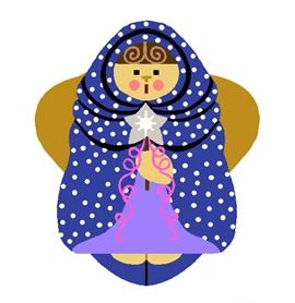 Needlepoint Canvas Silent Night Angel by In Good Company (LAS067)