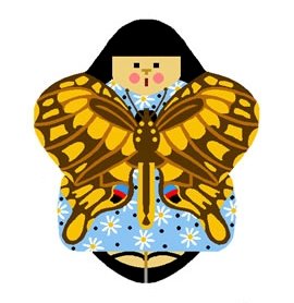 Needlepoint Canvas Swallowtail Angel by In Good Company (LAS086)
