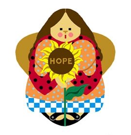 Needlepoint Canvas Hope Angel by In Good Company (LAS090)