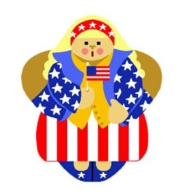 Needlepoint Canvas American Sammie Angel by In Good Company (LAS100)