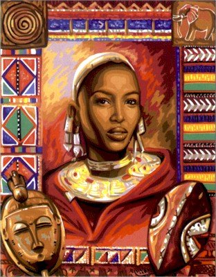 Needlepoint Canvas by Royal Paris L'Africaine (royal_paris_142-423)