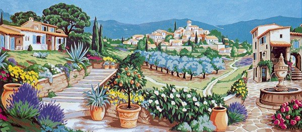Needlepoint Canvas by Margot Douce Provence (margot-173-3096)